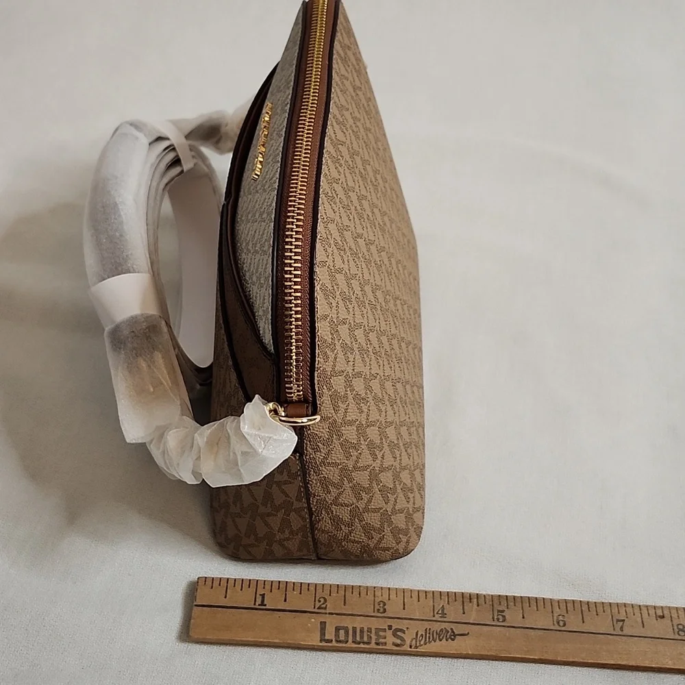 Michael Kors Camel Multi MD Dome Crossbody Bag